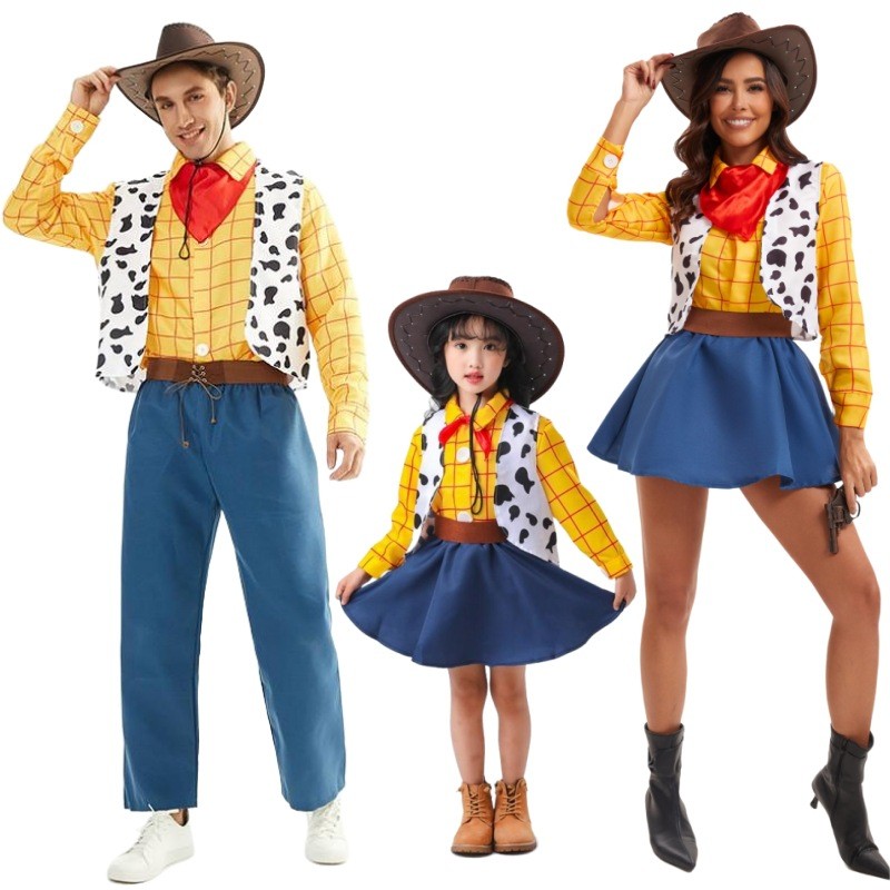 ชุด halloween เด็ก ชุดฮาโลวีนเด็ก เครื่องแต่งกายคอสเพลย์ฮาโลวีน Toy Story Hu Di เครื่องแต่งกายคาวบอย