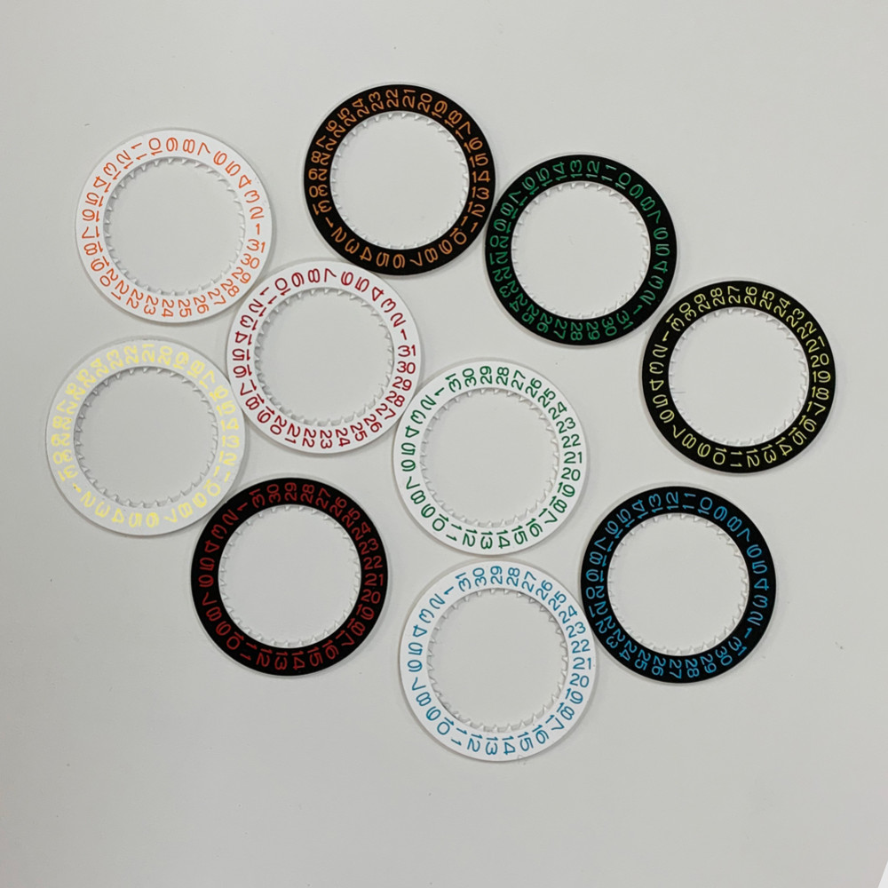 ญี่ปุ่น NH35 NH36 วันที่ Dial เหมาะกับ NH35 การเคลื่อนไหวญี่ปุ่นอัตโนมัติ Movt วันวันที่ Dial ล้อ