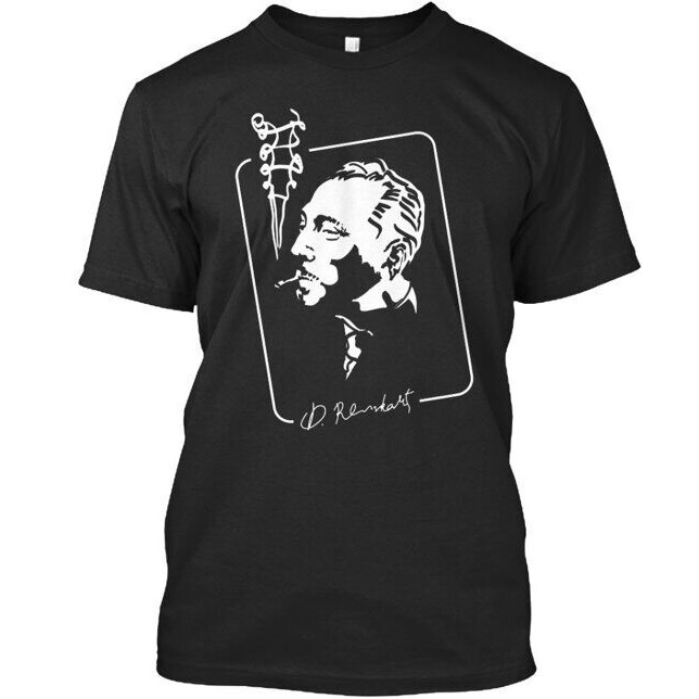 Django Reinhardt Tee เสื้อยืด O-คอฤดูร้อนสบายๆผู้ชายสไตล์ใหม่ตลก