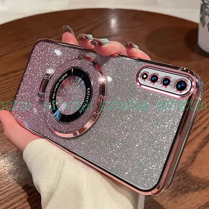 เคสโทรศัพท์ vivo S1 S1 Pro หรูหรา ชุบ แวววาว เคสโทรศัพท์โปร่งใสกันกระแทกพร้อมวงเล็บ เคส vivo S1 S1 Pro
