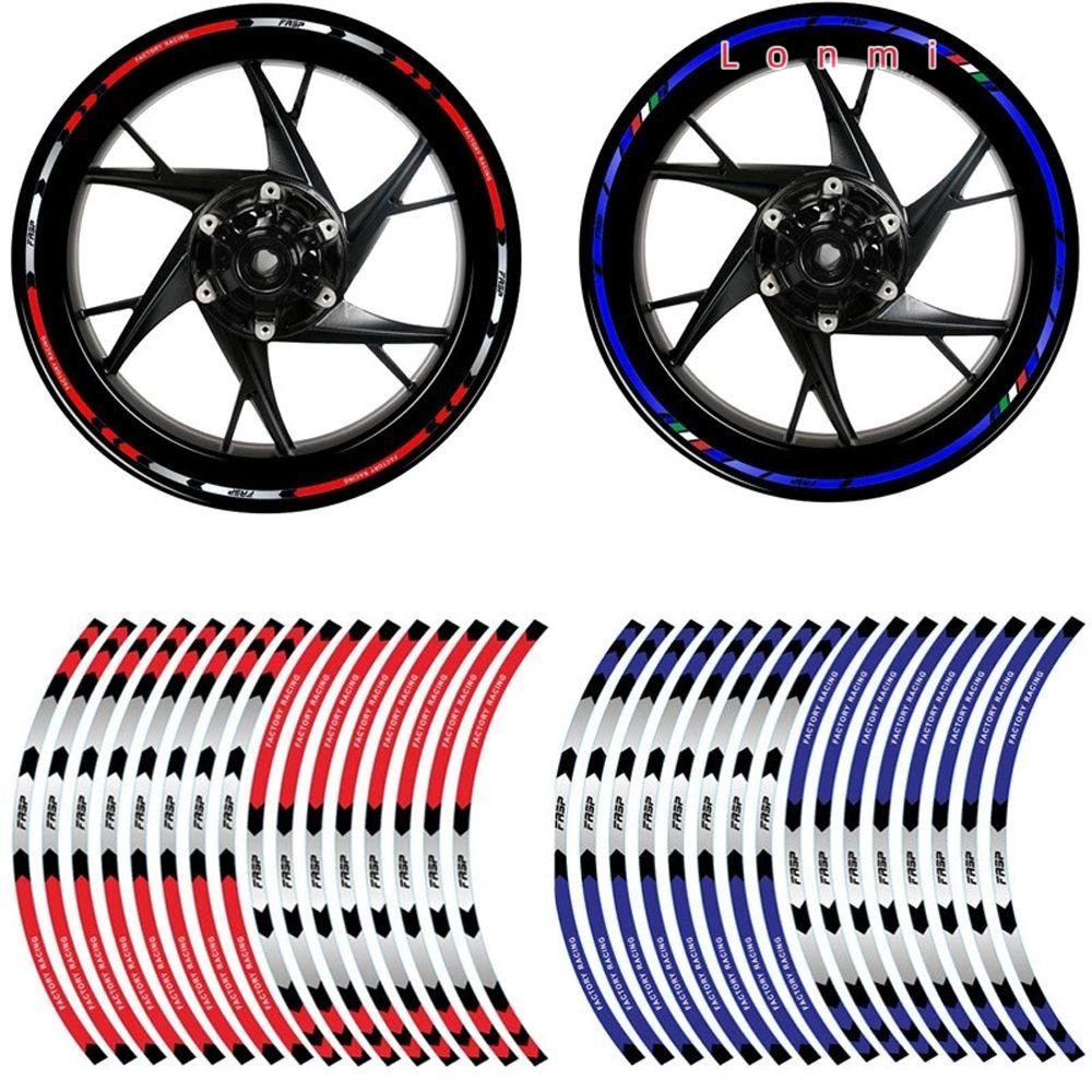 Lonmi เทปขอบสะท้อนแสงสําหรับ Kawasaki Universal Rim Stripe เทป 17"18" สติ๊กเกอร์ติดจักรยานสติ๊กเกอร์ติดล้อรถ