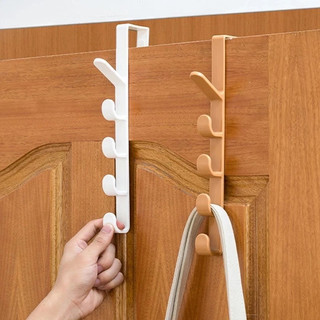 BUY1TAKE2 Multifunctional Five-section Hook Portable Coat Hook Behind Door Towel Hook Seamless Hook