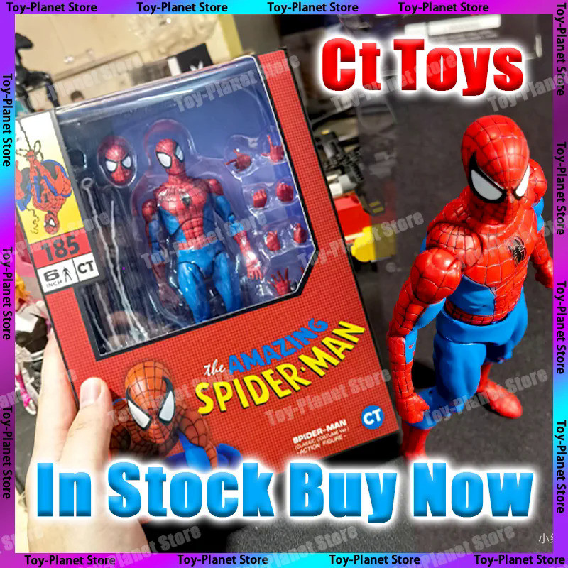 New Ct Toys Spiderman Figure Mafex 185 Classic Costume Ver Miles Morales 2099 Spider-Man Anime Actio