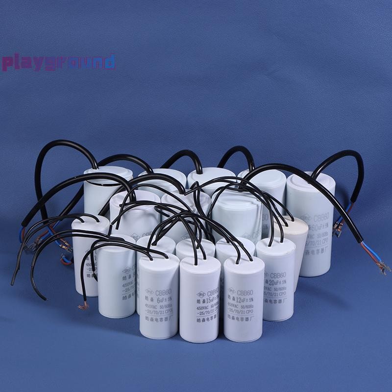 [playground] 1 ชิ้น CBB60 มอเตอร์ Run Capacitors 450VAC Starg Capacitor 5% สําหรับเครื่องซักผ้า 450V