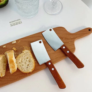 NIS มีดอีโต้เล็ก mini ด้ามไม้ มีดบังตอจิ๋ว mini kitchen knife