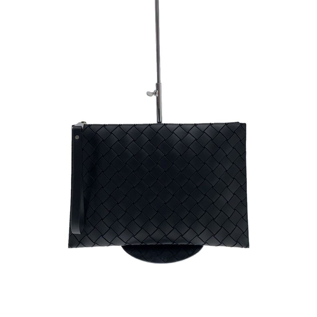 Bottega Veneta BOTT SHOULDER BAG -- BLK SOLID CLUTCH Direct from Japan Secondhand