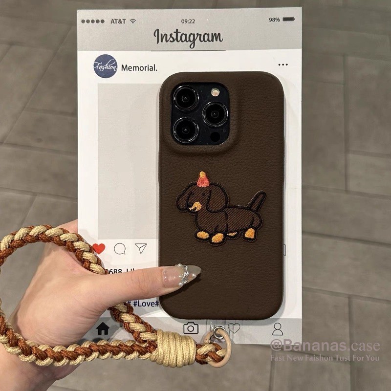 Iphone 16 15 14 13 12 11 Pro Max X Xr Xs Max 7 8 Plus SE2020 เคสโทรศัพท์การ์ตูน DIY สุนัขนุ่มปกหลัง