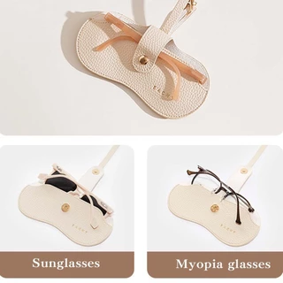 Glasses bag กระเป๋าแว่นตาแบบตะขอ ซองแว่นตาหนัง กระเป๋าใส่แว่นตาสไตล์ใหม่ ป้องกันแว่นตา แบบพกพา วัสดุ PU