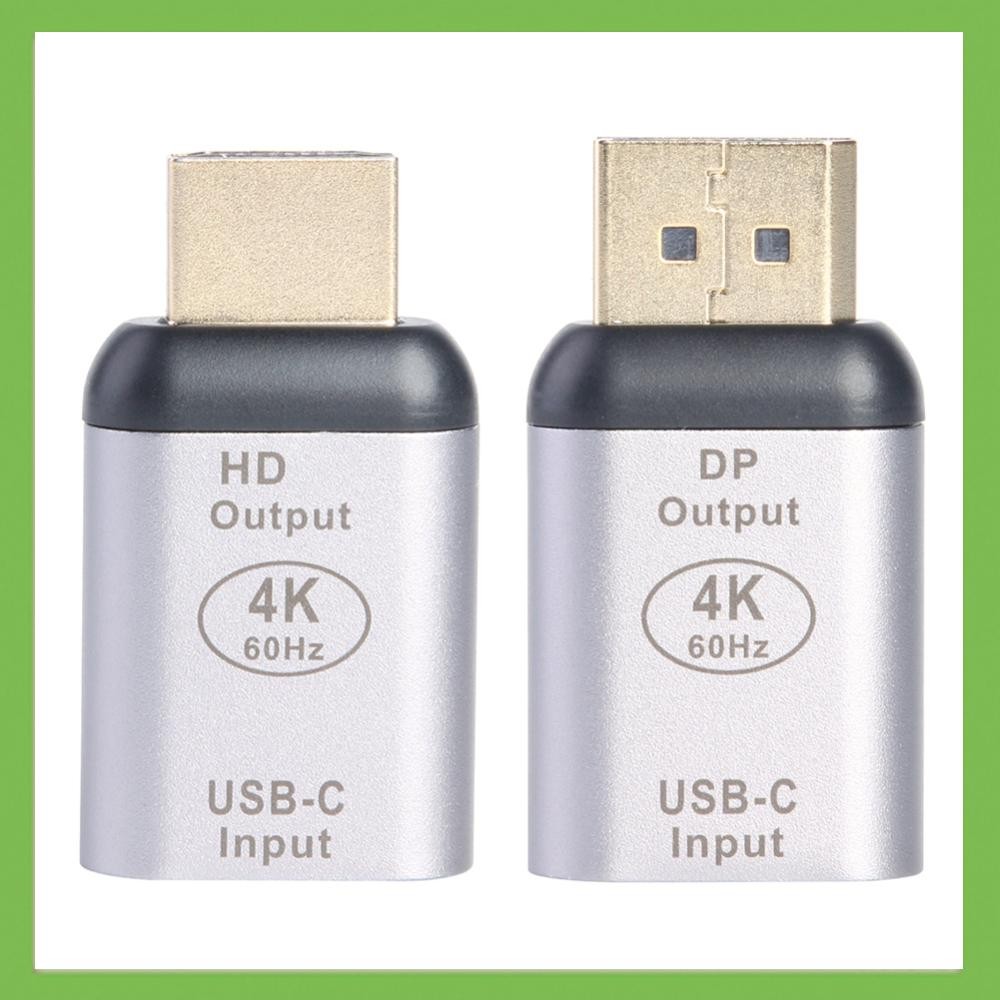 [aigoni.th] อะแดปเตอร์ DisplayPort ที่รองรับ USB Type C เป็น HDMI 4K 60Hz ตัวแปลงหญิงเป็นชาย