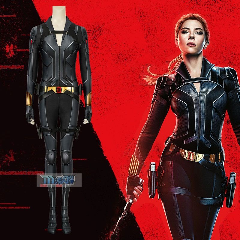 Mantianji Marvel Black Widow Movie cos Natasha Black War ชุดคอสเพลย์ถุงน่อง J19047BA