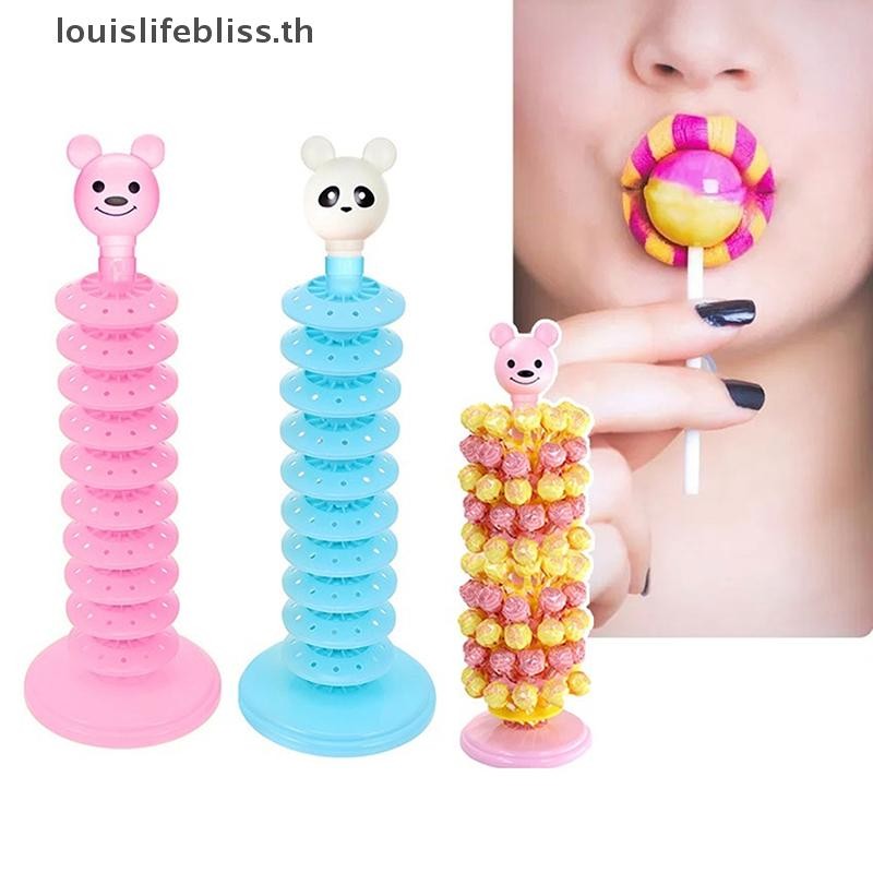 Louislifebliss Multi-Layer Lollipop Stand ที่วางอมยิ้มแบบปรับได้ชั้นวางจอแสดงผล Party Dessert Sucker ฐานแห้ง Stick Candy Holders ใหม่