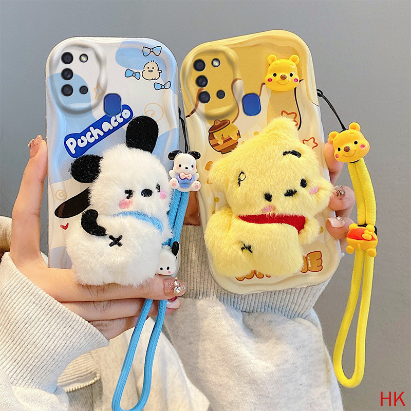 ปลอก Samsung A21S A2 A24 4G เคสโทรศัพท์ซิลิโคนอ่อนนุ่มการ์ตูน PQGGZ