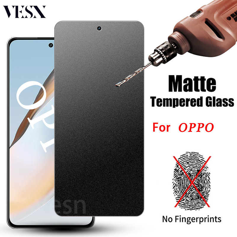 ฟิล์มกระจกด้าน ใช้สำหรับ ช่วยลดรอยนิ้วมือ OPPO A98 A96 A95 A92 A79 A78 A77 A77s A76 A74 A60 A58 A57 A55 A53 A38 A18 A17 A17K A16 A15 A6 A5 A5i A5x A3 A3x Pro 4G 5G 2025