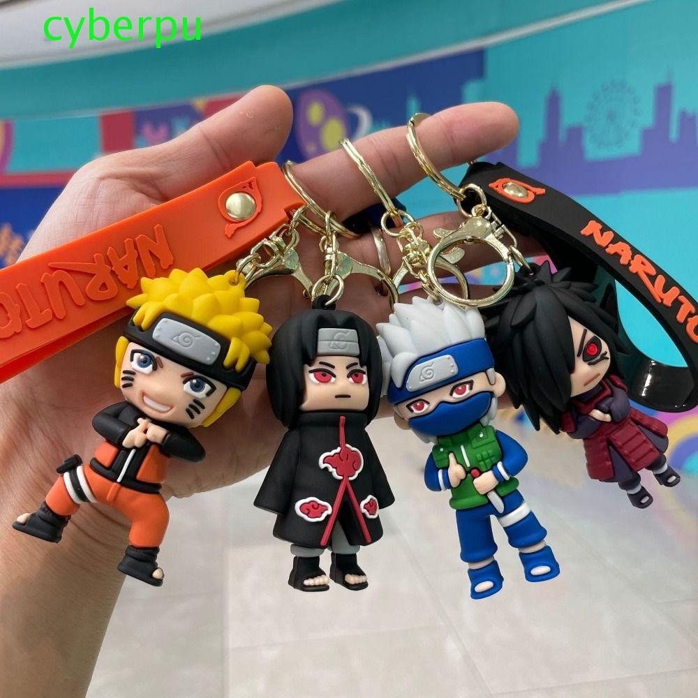 Cyberpullse อะนิเมะนารูโตะพวงกุญแจ,รุ่น Q ของเล่นตุ๊กตานารูโตะกระเป๋าเป้สะพายหลังจี้, Kawaii การ์ตูนสร้างสรรค์อะนิเมะที่มีสีสันตัวเลขพวงกุญแจกระเป๋าจี้
