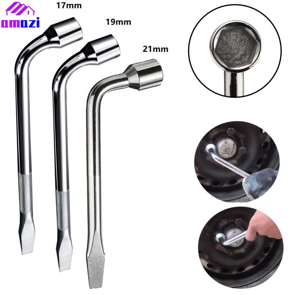 【AMZ】Wrench 17mm/19mm/21mm 45#Stainless Steel Silver Wheel Wrench Wheel Nut