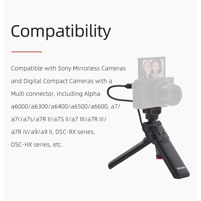 Kingma Sony Vlog Camera Grip ขาตั้งกล้องสำหรับกล้อง โซนี่ (ประกันศูนย์ 1 ปี)