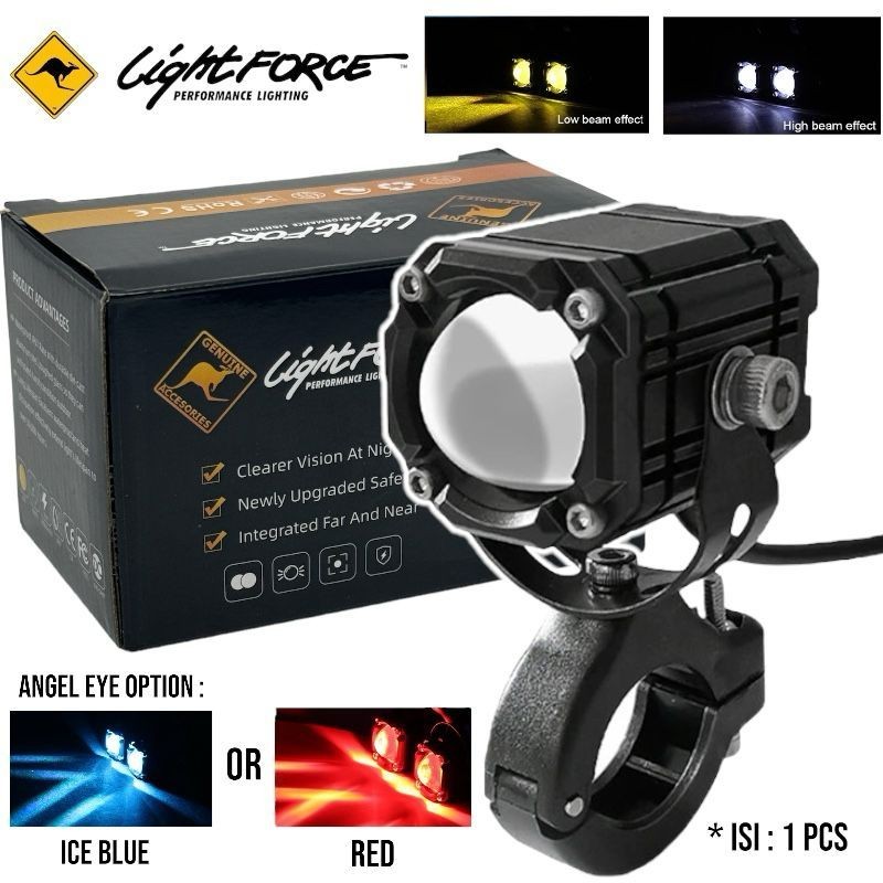 DO Lightforce Lasergun LED Spotlight สีเหลืองสีขาว Mini Projector เลนส์ 10V-80V 30W