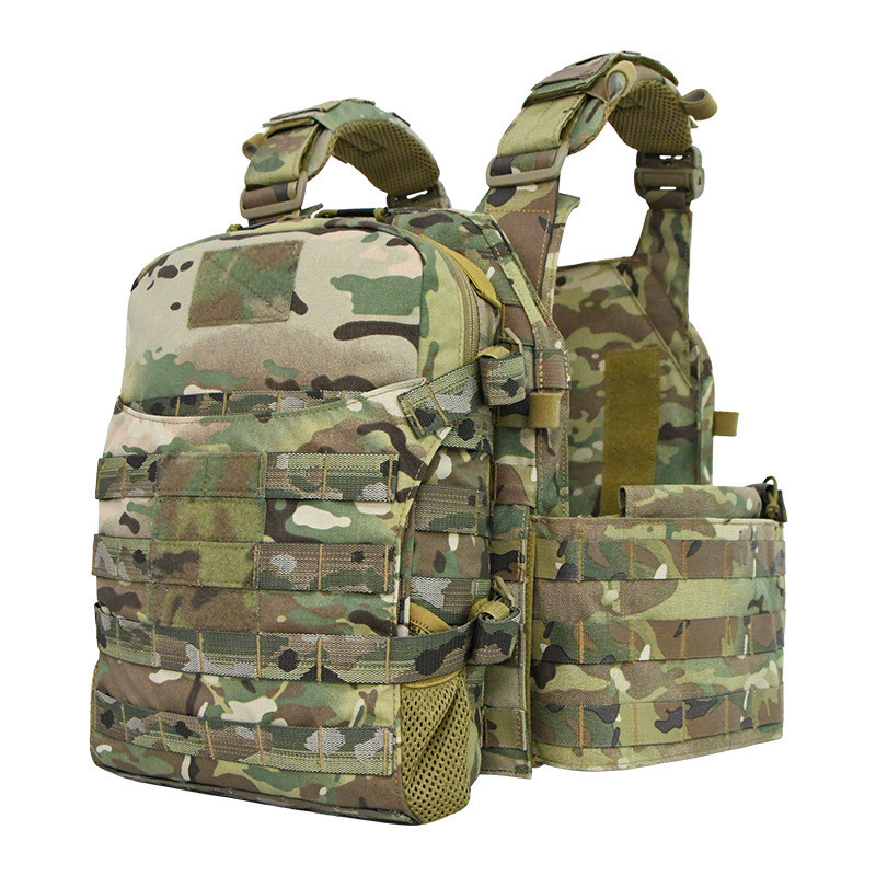 Field Tactical Vest Extension Backboard CS Tactical Water Bag with Liner Storage Folding Helmet Cover