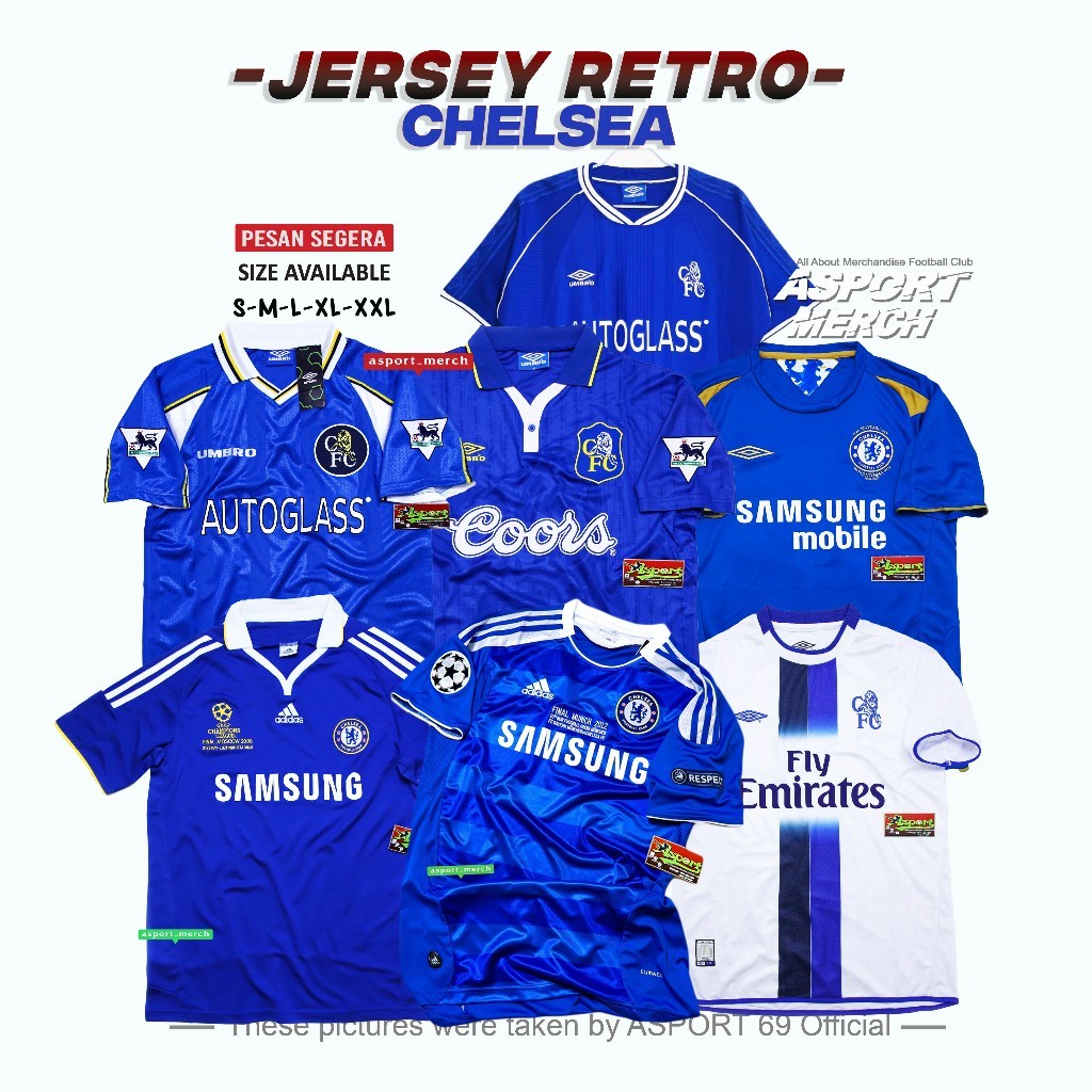 ASPORT CHELSEA RETRO HOME RETRO CHELS1 COLLECTION CHELSI RETRO 1995 -2012