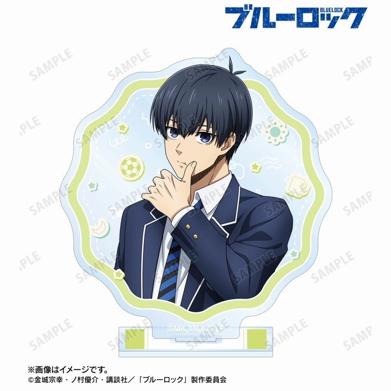 BLUE LOCK แผ่นตกแต่งโต๊ะกิจวัตรยามเช้ายืน Shidou Ryusei คอลเลกชันเครื่องประดับ Hiori You ตุ๊กตาอะคริลิค Mikage Reo รุ่น - รูปที่ 4