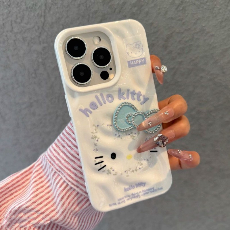 เหมาะสําหรับ IPhone 16 15 14 13 12 11 Pro Max X XR XS Max 7 8 Plus รูปแบบดอกไม้แมวหัวเคสโทรศัพท์ Soft Shell ATW - รูปที่ 3