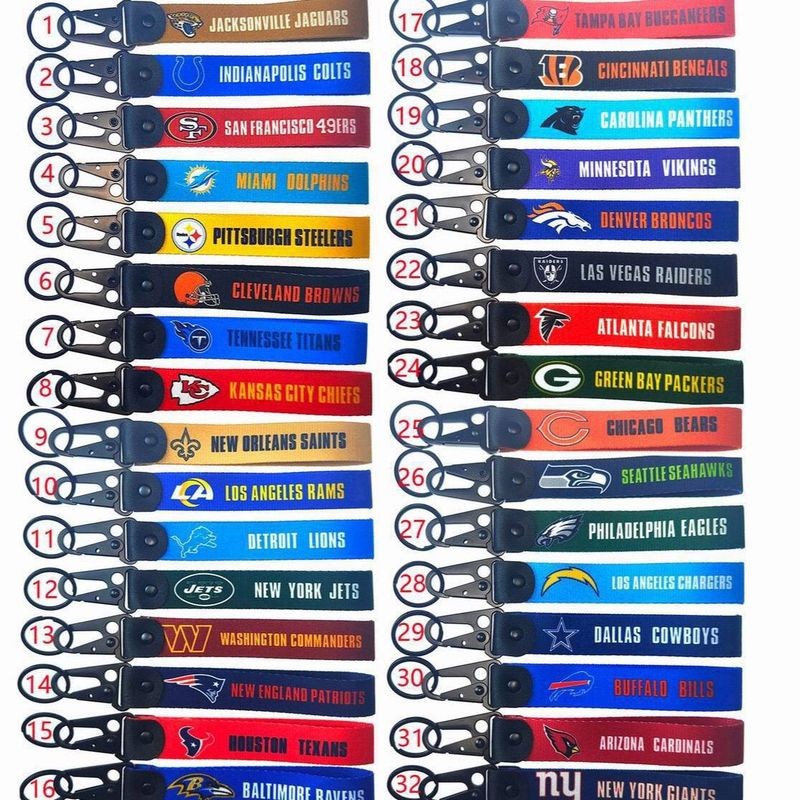 NFL Football American Football Short Strap Phone Strap Key Strap สายรัดข้อมือ