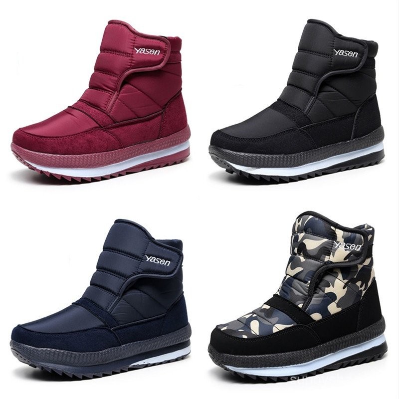 รองเท้าบูท ผ้าฝ้าย ผ้าฟลีซ แบบหนา กันลื่น กันน้ํา ให้ความอบอุ่น เหมาะกับเล่นสกี ฮอกไกโด แฟชั่นฤดูหนาว สําหรับผู้ชาย และผู้หญิง - รูปที่ 7