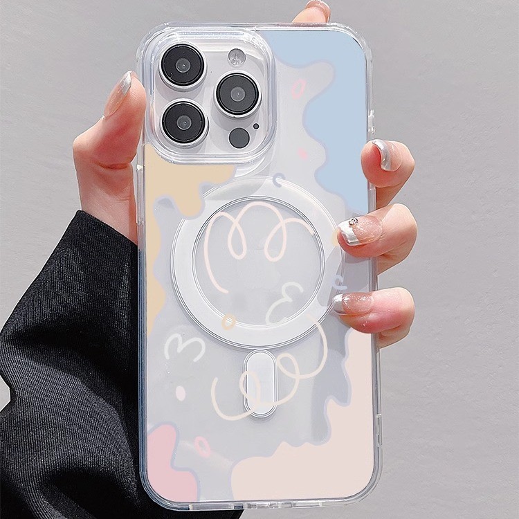 ปลอกแม่เหล็กสีฟ้าสําหรับ Honor 400 Lite 200 Pro สมาร์ท 90 50 70 X9C X9B X7C X7B X7 X9 X8 5G X5 Plus Huawei Pura P70 Ultra P60 P50 P40 Mate 60 11 40 40 30 เคส