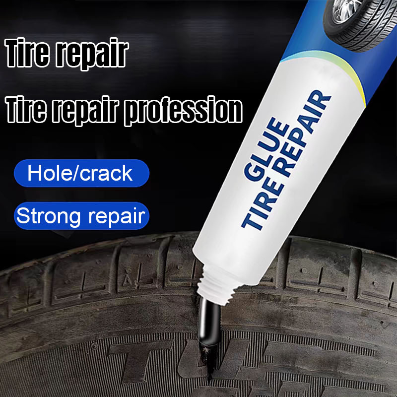 【พร้อมส่ง】กาวซ่อมยางรถยนต์ คุณภาพสูง ซ่อมรอยฉีกขาด เติมเต็มหลุม ปะรอยแตกปริ สีดํา กาวติดแน่น tire repair glue