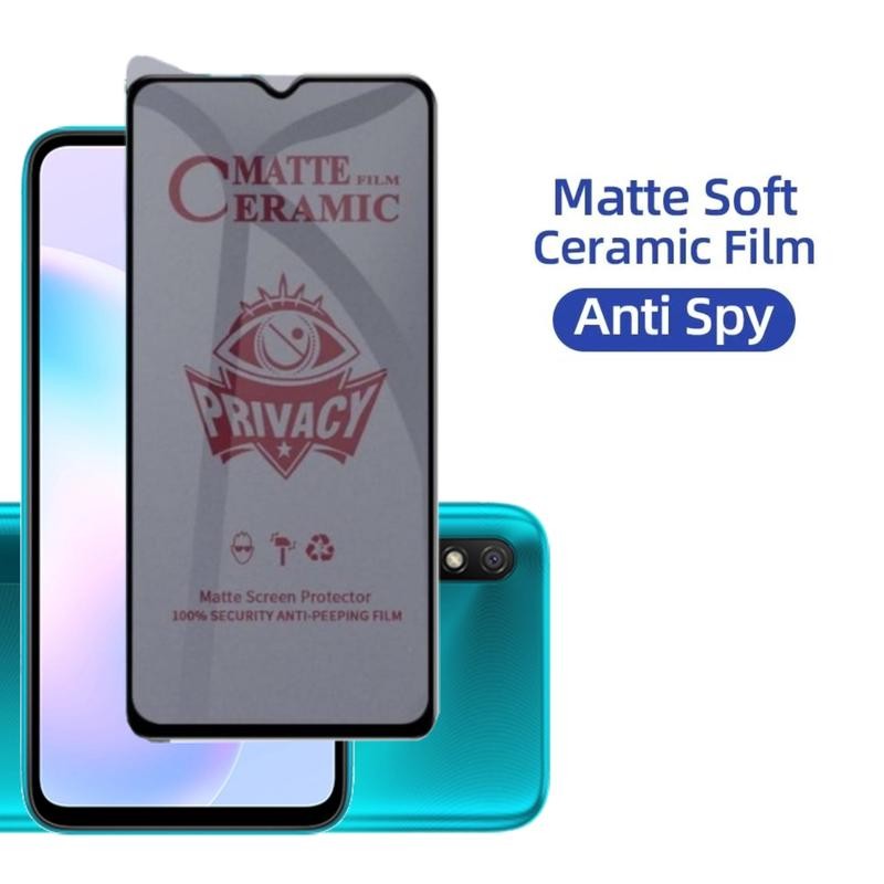 LAYER Anti-Scratch ความเป็นส่วนตัวสําหรับ XI4MI REDMI 9A / 9C / 9T / 9 กระจกนิรภัย Anty Spy ป้องกันห