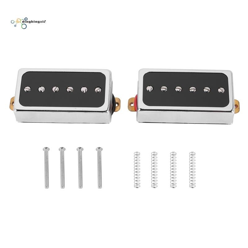 P90 กีตาร์ไฟฟ้า Humbucker ขนาด Single Coil Pickup คอและสะพานชิ้นส่วนกีตาร์และอุปกรณ์เสริม