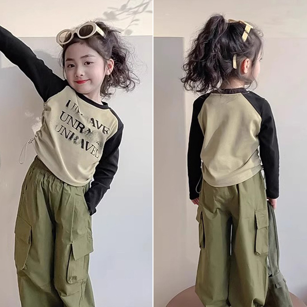 ชุดเซตสองชิ้น แฟชั่นเด็กใหม่ล่าสุด  ลุคเท่ทันสมัย