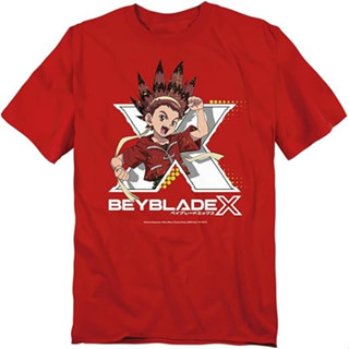พร้อมส่ง！เสื้อยืด เด็ก Beyblade X เสื้อยืด Unisex สำหรับผู้ใ…