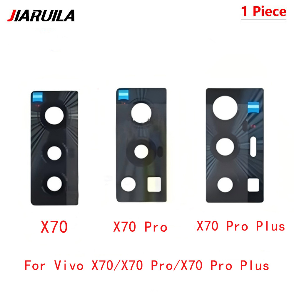 สําหรับ Vivo X70/X70 Pro/X70 Pro Plus เลนส์กล้องด้านหลังกล้องด้านหลังพร้อมสติกเกอร์เปลี่ยน