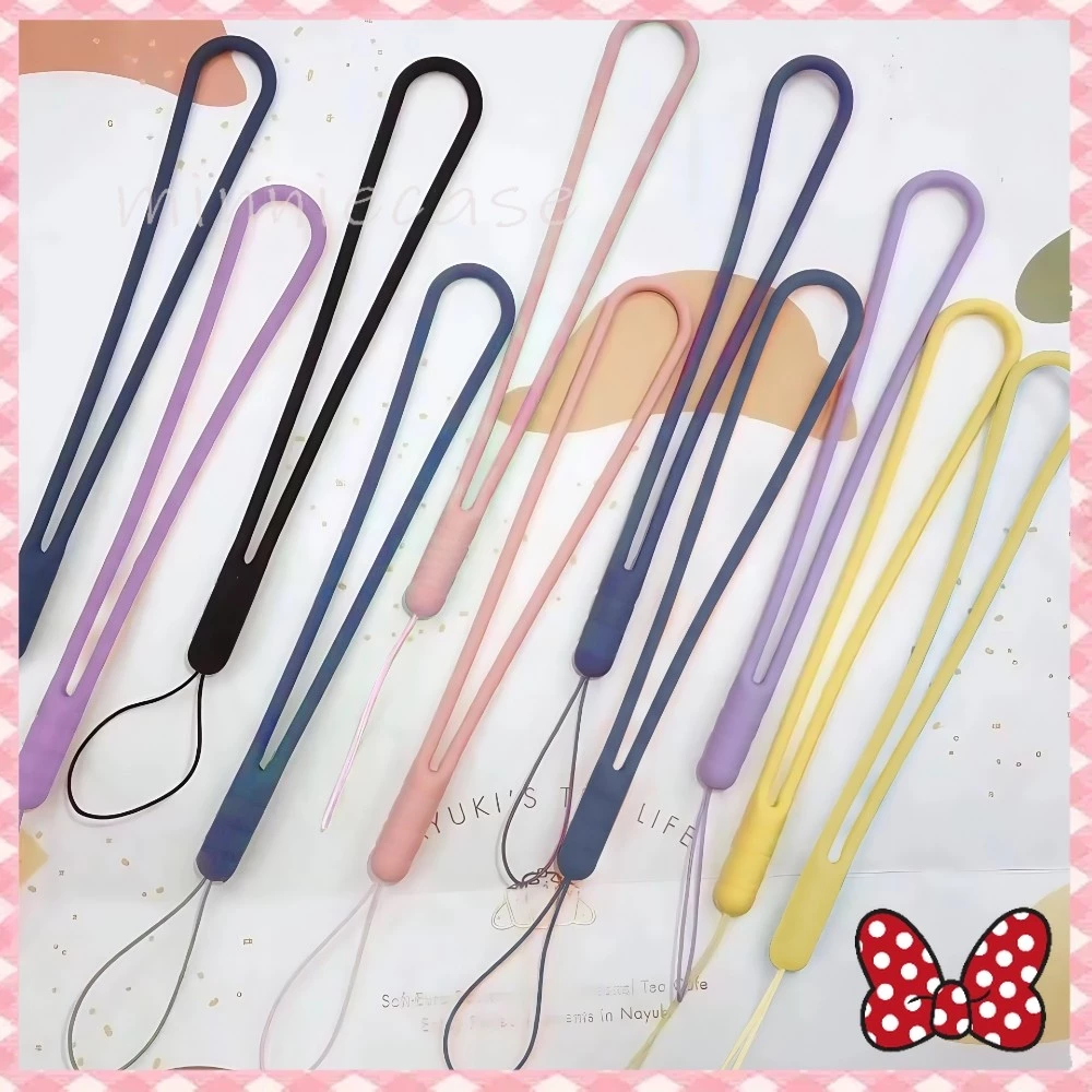 โทรศัพท์มือถือ Lanyards สร้อยข้อมือ ซิลิโคนป้องกันการลื่นไถลกันน้ำ ไม่หักง่าย อุปกรณ์เสริมเหมาะสำหรับกรณีโทรศัพท์ทั้งหมด