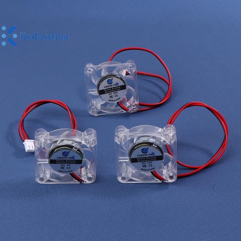 Kudosion 1 ชิ้นแบริ่งไฮดรอลิก Brushless 3D เครื่องพิมพ์พัดลมระบายความร้อน 4010 5/12/24V พัดลมระบายความร้อนโปร่งใสสําหรับ 3D เครื่องพิมพ์ DC 2Pin 40X40X10 มม.Nice