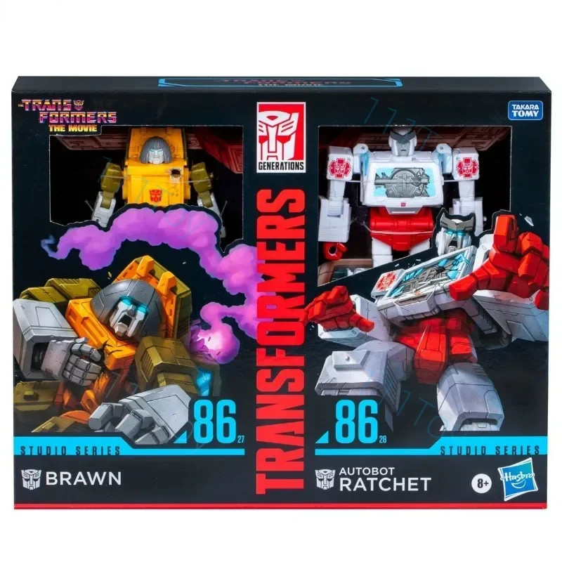 Hasbro Transformers ของเล่นคลาสสิก The Movie1986 86-27 Brawn 86-28 Ratchet Action Figure หุ่นยนต์ของ