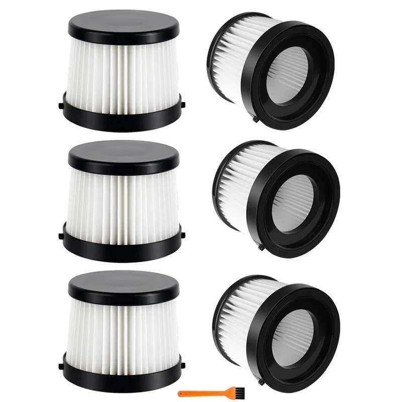 6 แพ็ค DCV501HB DCV5011H ตัวกรองสูญญากาศสําหรับ DEWALT 20V สูญญากาศไร้สายมือถือ, เปรียบเทียบไปยังส่ว