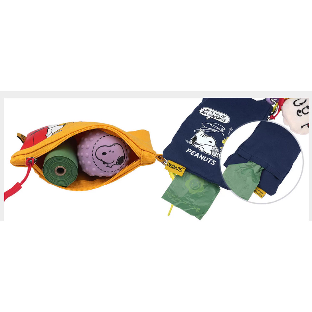 เกาหลี เกาหลี parisdog Pet snoopy Pendant Pet Outing Storage Bag Poop Picking Bag - รูปที่ 4