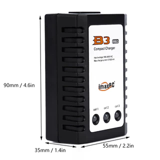 PCBFUN B3 2S-3S iMaxRC 10W มาตรฐานยุโรป (AC110-240V) เครื่องชาร์จแบตฯ เครื่องบิน