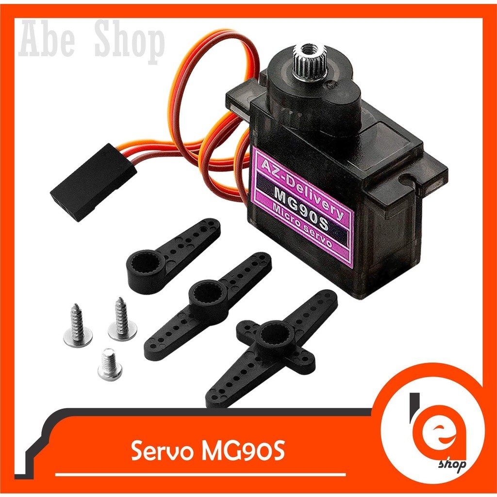 Abe Servo เกียร์โลหะ MG90S Tower Pro Micro Servo MG-90 MG-90S แบริ่งเกียร์โลหะ