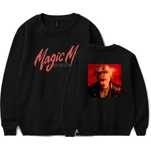 สื้อสวิตเซอร์ต Jackson Wang เสื้อผ้า Magic Man World Tour Merch ยูนิเซ็กซ์ O-Neck แขนยาวย M-3XL