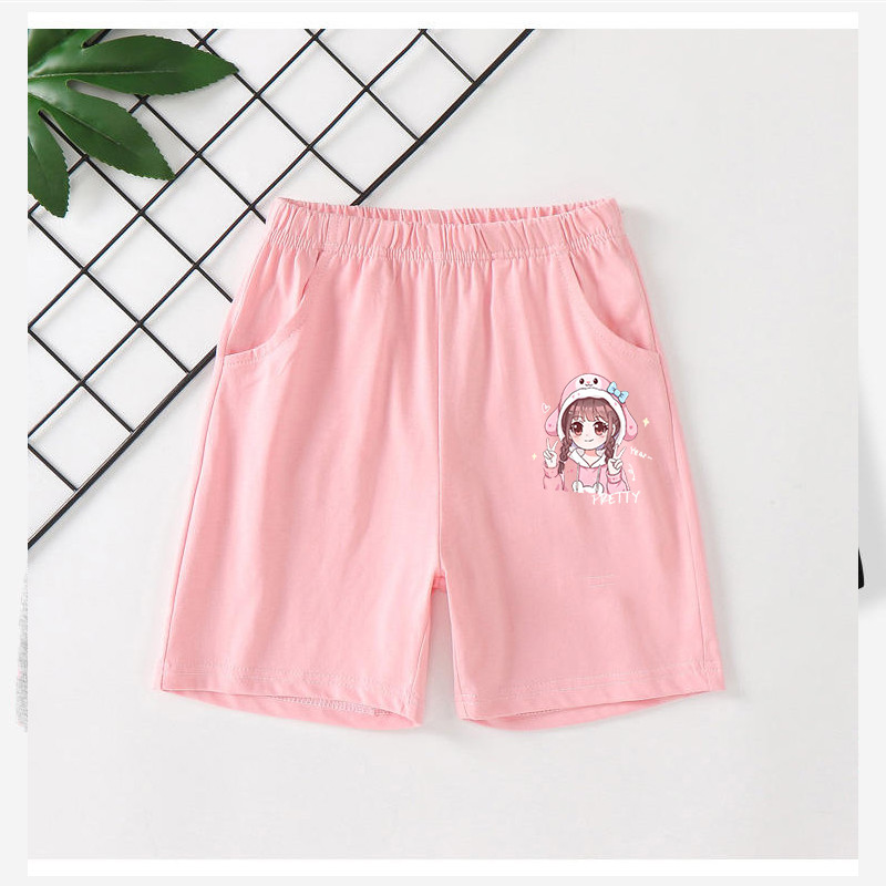 กางเกงขาสั้นการ์ตูนกีฬาสำหรับเด็ก สวมใส่ง่ายและสบายในวันร้อน