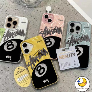 ❤GOOD❤ เคสเหมือนอุกกาบาต บิลเลียด หมายเลข 8 บอล เย็น ปิงปอง สําหรับIPhone16 15 14 13 12 11 7 8 plus Pro Promax X XR XS