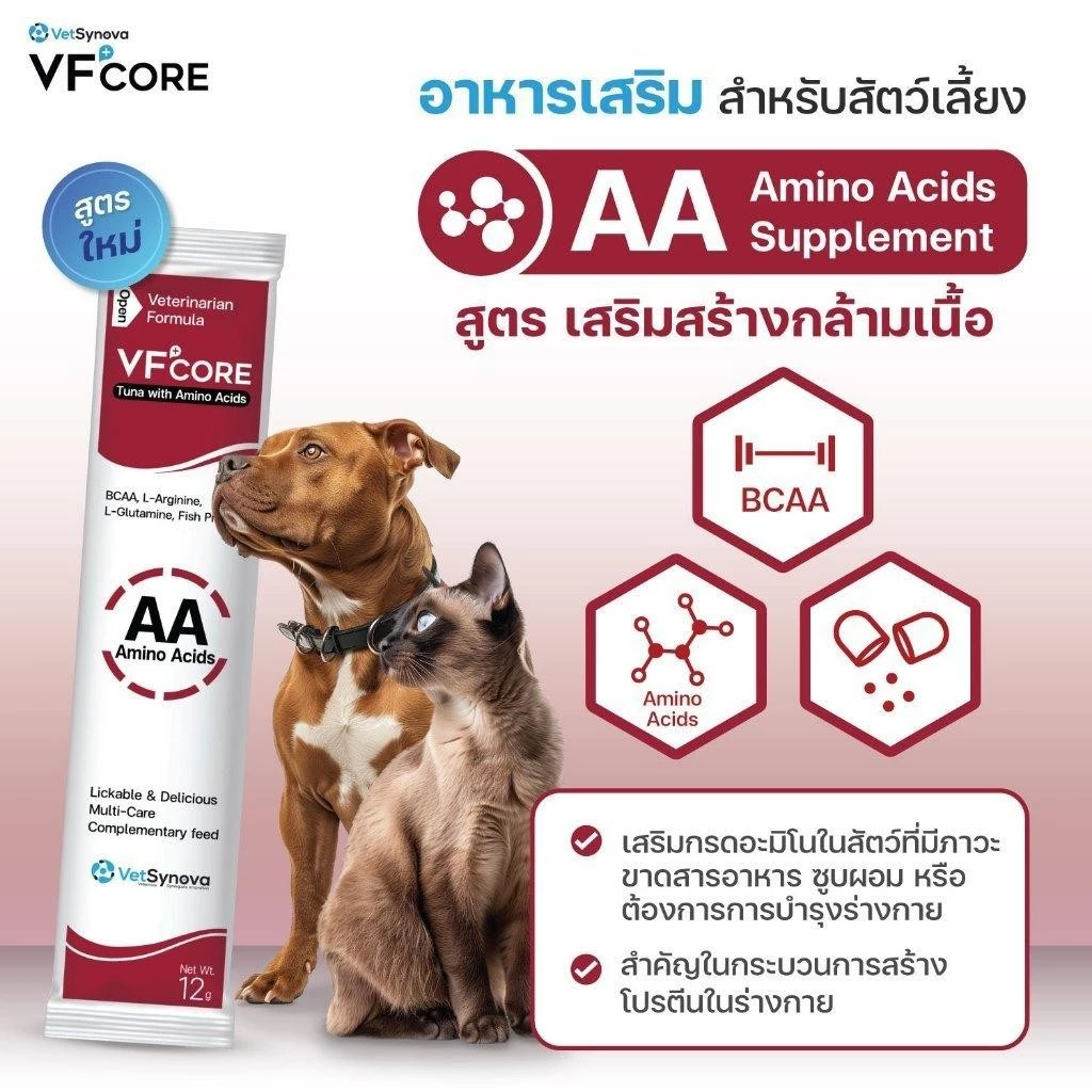 VF+core ขนมเลีย แมวและสุนัข ดูแลเลือด วิตามินรวม thumbnail 8