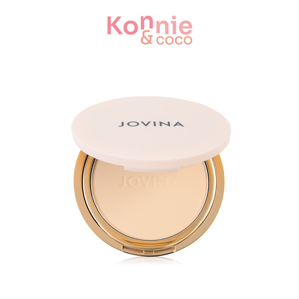 JOVINA COSMETICS Smooth Skin Foundation Powder SPF30 PA+++ 10g โจวีน่า แป้งอัดแข็งผสมรองพื้น.