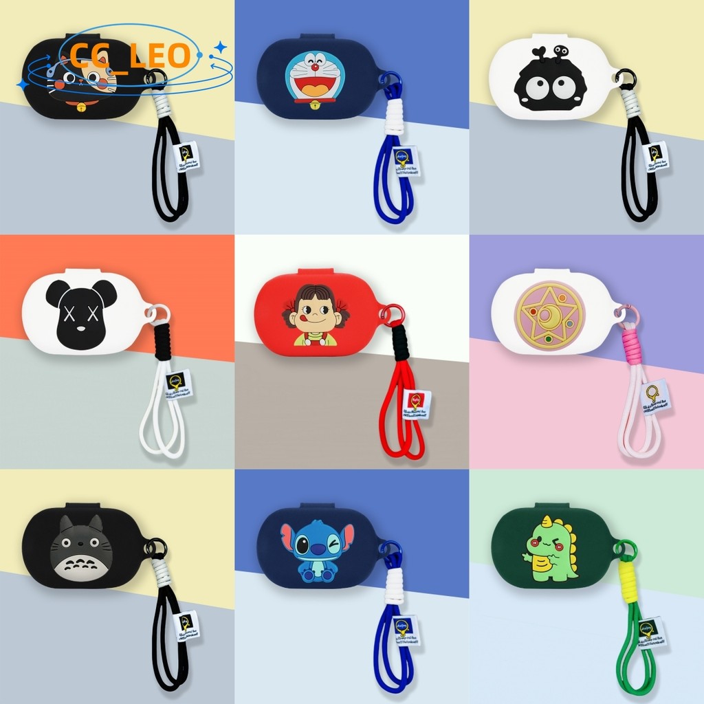 For EDIFIER Comfo Flex Case Cartoon EDIFIER A6 Open-Ear Silicone Soft Case Cute Lanyard Pendant Suit