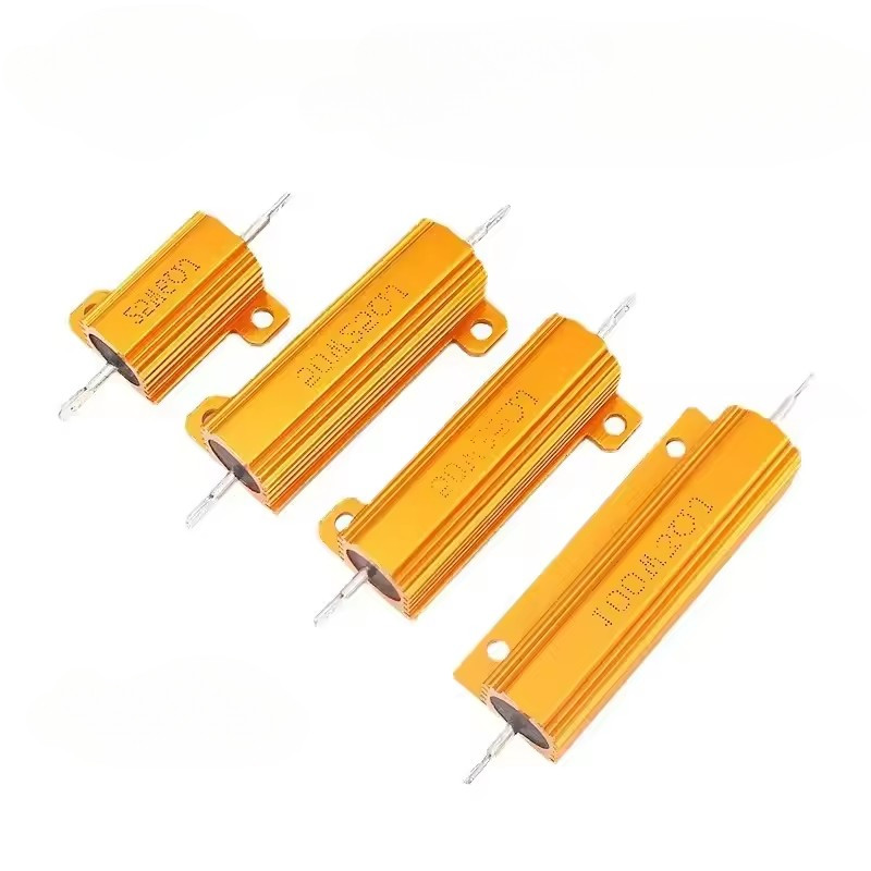 RX24 25W 50W 100W อลูมิเนียมโลหะกรณี Wirewound ตัวต้านทาน 18R 20R 22R 24R 25R 27R 30R 32R โอห์ม