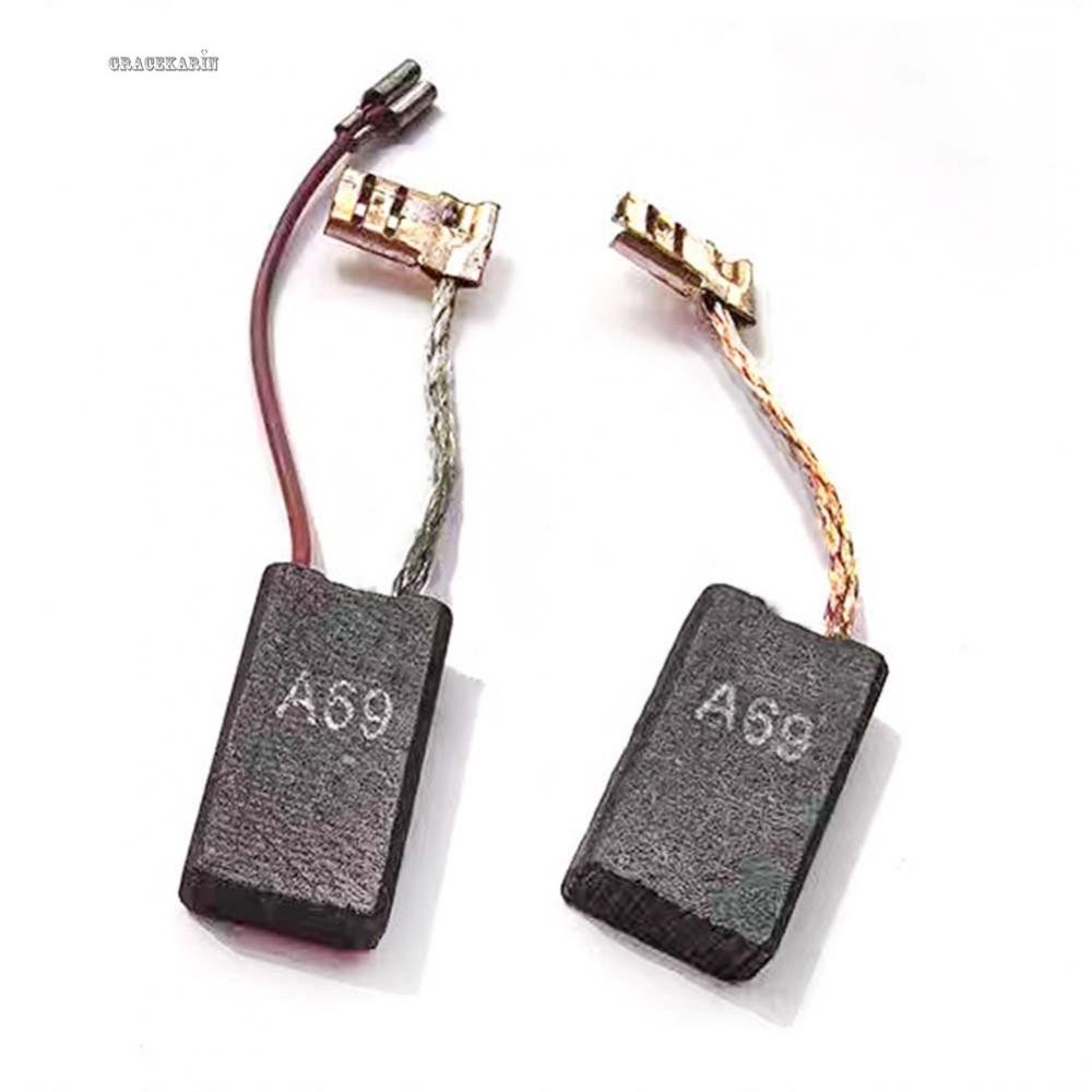 2 ชิ้นสําหรับแปรงคาร์บอน บ๊อช สําหรับ 1617014144 1617014135 A69 6.3x12.5x23mm GSH 5E