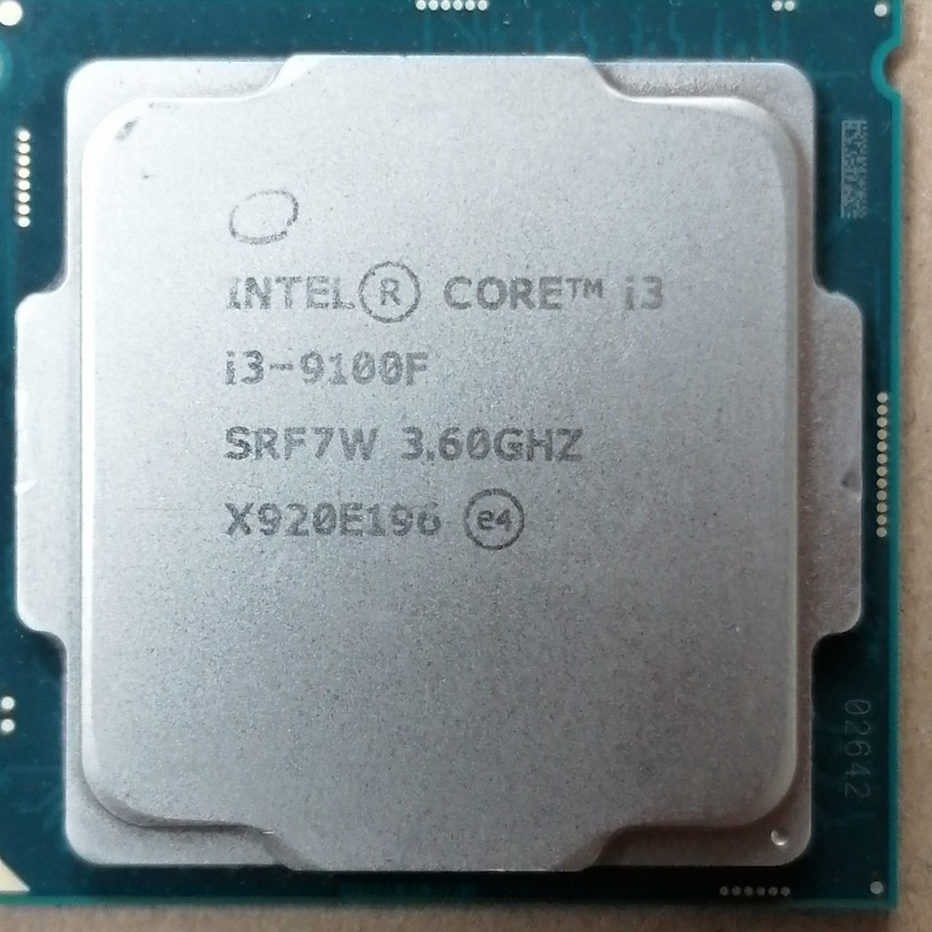 I3-9100F i3-9100 i3-9100T i3-9100TE รุ่นอย่างเป็นทางการฟรีจาระบีซิลิโคนเดสก์ท็อป CPU